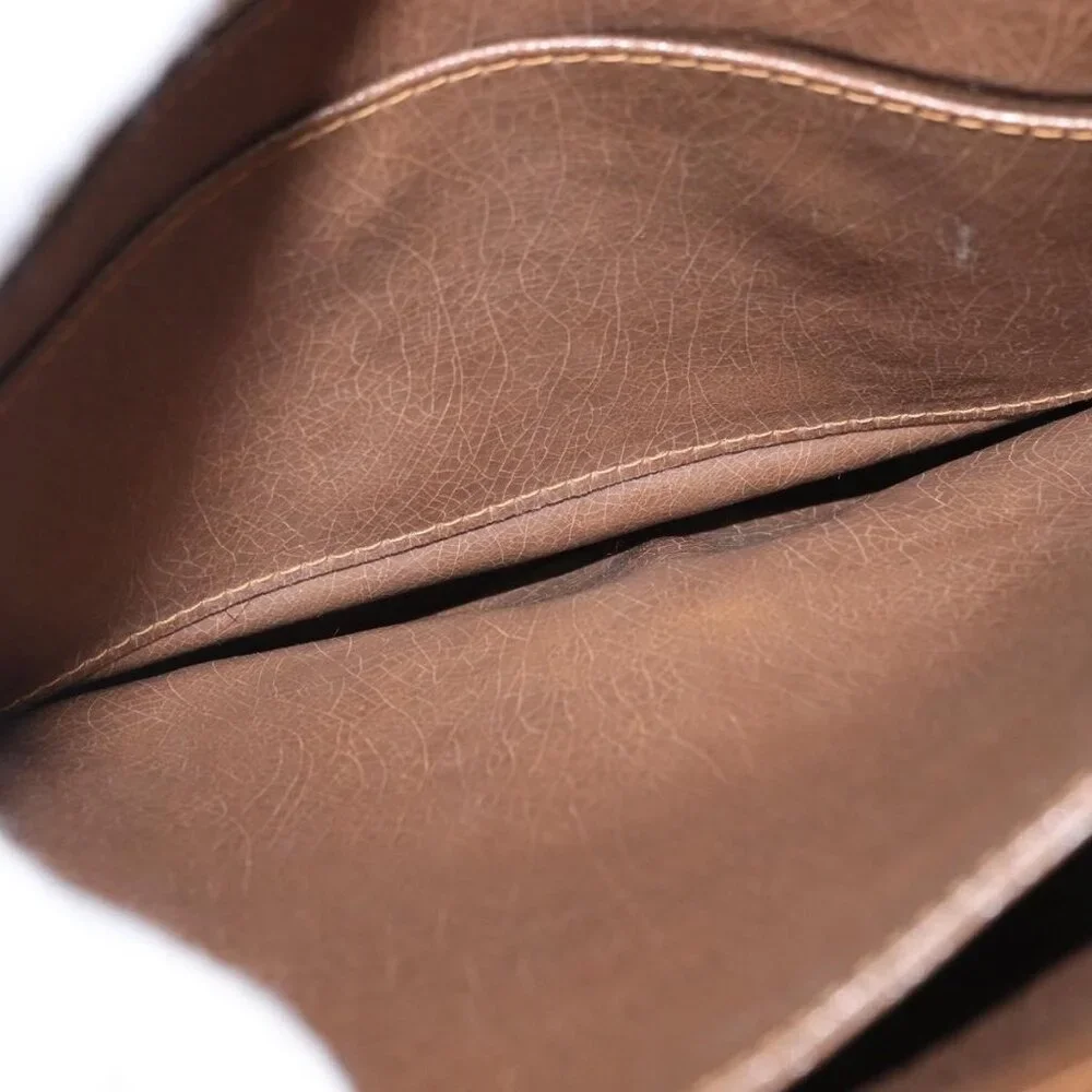 Authentic GIVENCHY Shoulder Bag PVC Canvas Beige Gold - Picture 3 of 16